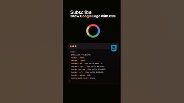 Drow google logo using html css !!  #html #css #google #logo #create #using #programming #skills