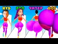 ЭТО ВЗРЫВ ПОПЫ! ЭВОЛЮЦИЯ: Twerk Race 3D, Confess, Take Them Off Нуб vs Про vs Читер vs Бог Валеришка