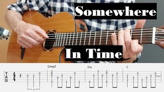 Somewhere In Time - John Barry - Fingerstyle Guitar Tutorial with tabs and chords