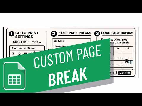 How to set custom page break in printing on google sheets (Full 2026 Guide)