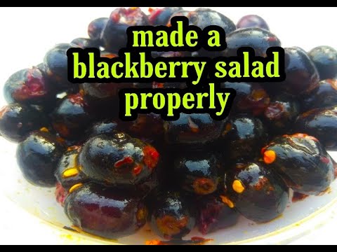 Video: Paano Gumawa Ng Blackberry Salad