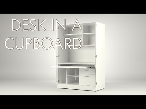 Desk in a Cupboard - Home & Office Made Easy