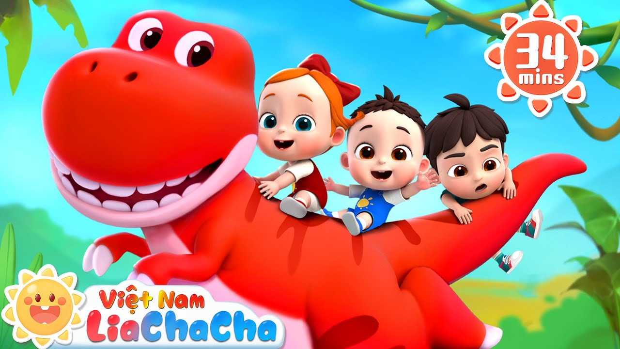 ✋Những ngón tay khủng long sắc màu 🦖The Finger Family | LiaChaCha - Ca Nhạc Thiếu Nhi Việt Nam