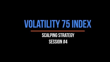 Volatility 75 Index [Live] Trading Session #4