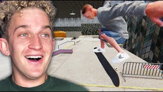 This indoor skate park is HARD to skate!