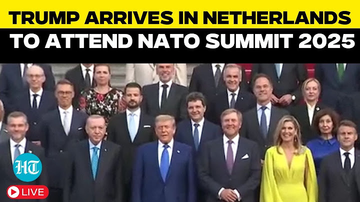 Donald Trump Live | US President Trump Arrives in Netherlands to Attend NATO Summit 2025 | Hague