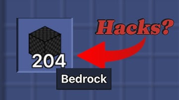 How Did I Get Bedrock In Survival??