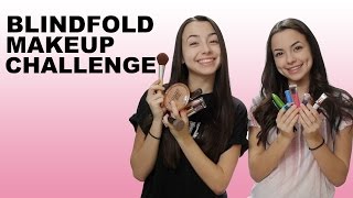 BLINDFOLD MAKEUP CHALLENGE  Merrell Twins