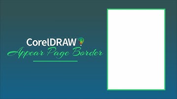 How to Show Page Border in CorelDraw 2023 || Appear Page Border in CorelDraw