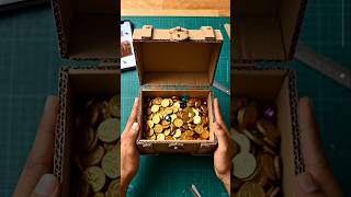 TREASURE! Making treasure chest with cardboard! Update