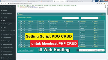 Setting Script PDO CRUD untuk Membuat PHP CRUD di Web Hosting