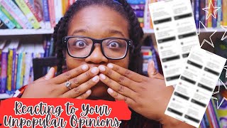 Reacting to Your Unpopular Bookish Opinions