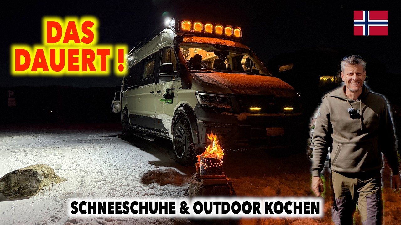 #1294 BARENTSEE OUTDOO EVENTS | KOCHEN & Schneeschuh Tour,  Polarlicht Show am Meer