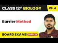 Barrier Method - Reproductive Health | Class 12 Biology
