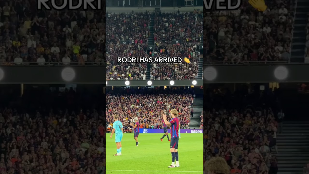 Rodri makes his debut for Barcelona 🙌