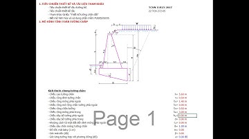 Excel-Chia sẻ bảng tính kết cấu tường chắn đất theo TCVN 11823-2017