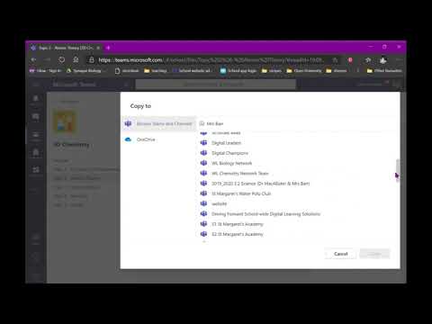 Copying a single file from one Microsoft Team to another