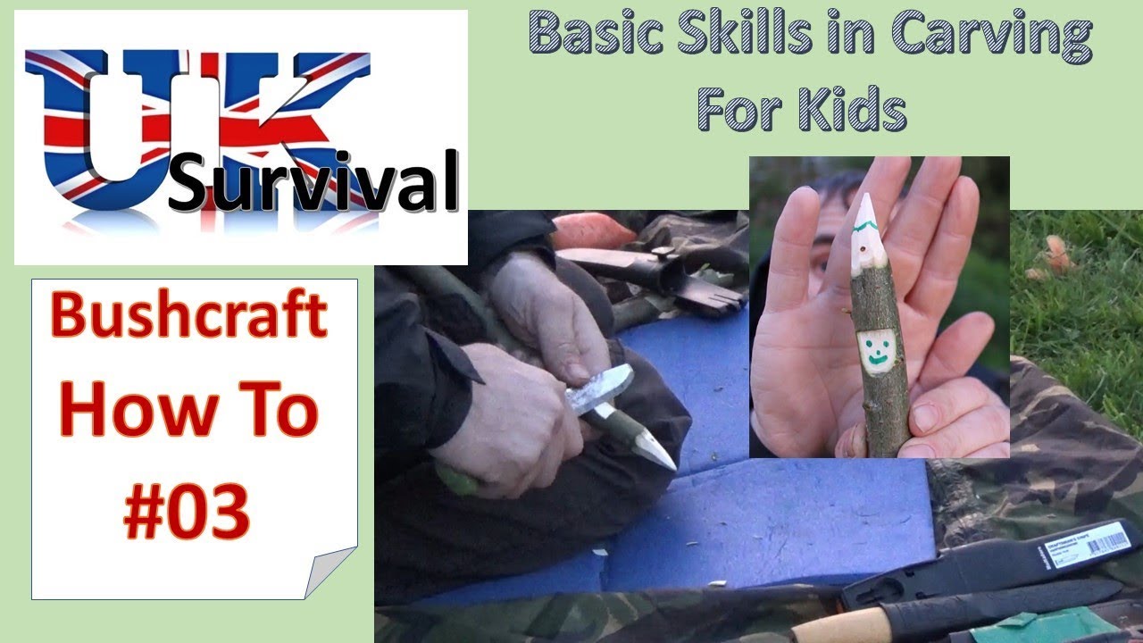 Bushcraft How To Teach Knife Safety and Introduction to Carving for