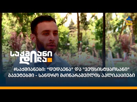 #საქმიანები: “დედაენა\" და \"ვეფხისტყაოსანი\" გაჯეტებში - სანდრო მძინარაშვილის აპლიკაციები