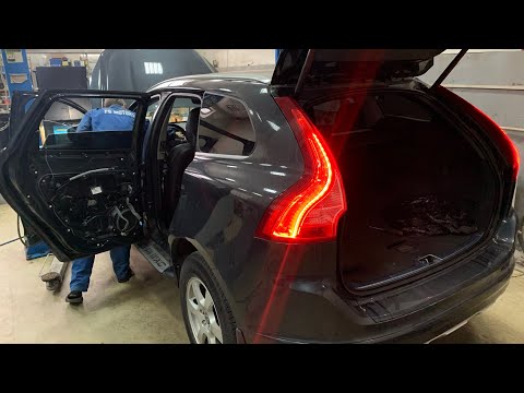 Ремонт замка двери и моторчика стеклоочистителя на Вольво хс60.