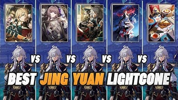 Jing Yuan Light Cone Comparison! BEST Light Cones To Use For F2P or P2W ?? [Honkai Star Rail]