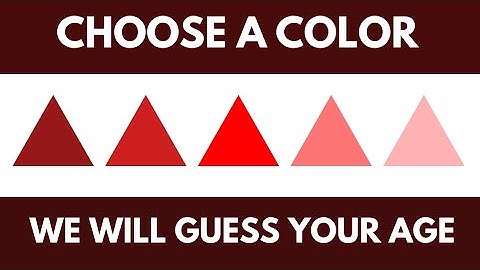 A colour test that can tell your mental age