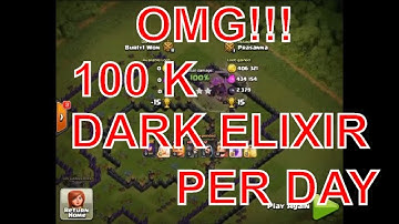 BEST  STRATEGY FOR FARMING 100k DARK ELIXIR!! CLASH OF CLANS
