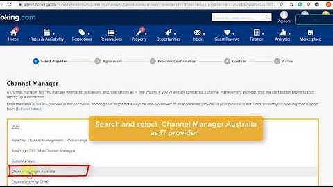 How to Connect Booking com to Channelmanager Australia
