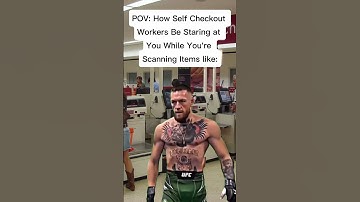 "That Self-Checkout Stare Be Like 👀💳😂" #shorts