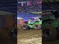 Grave Digger Purple Burnin’ It Down #monsterjam #nashville #2023 #freestyle #crash #backflip #shorts
