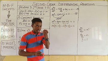 How to solve Second Order Differential Equations with f(x) = constant function | Lesson 8 | Q1 - Q2