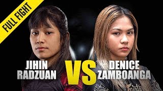 Jihin Radzuan vs. Denice Zamboanga | ONE Full Fight | December 2019