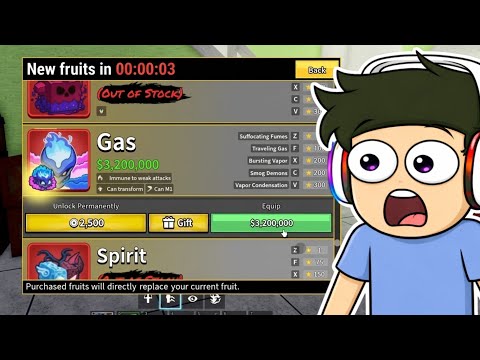 CAN I GET GAS FRUIT FROM NORMAL STOCK? | BLOX FRUITS ROBLOX!