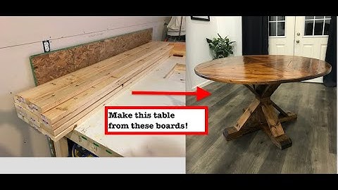 Pedestal table top build (round table) - part 2