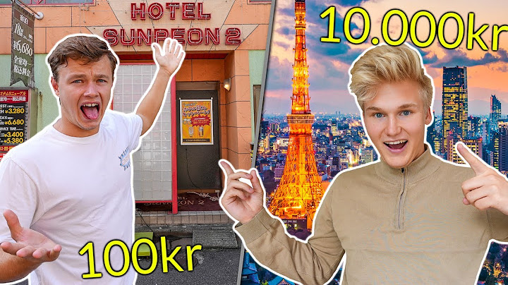 100kr vs 10.000kr hotel i Japan!