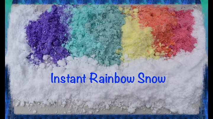 Instant Rainbow Snow | Instant Snow | How to make snow in a few seconds? | DIY Easy Science | STEM