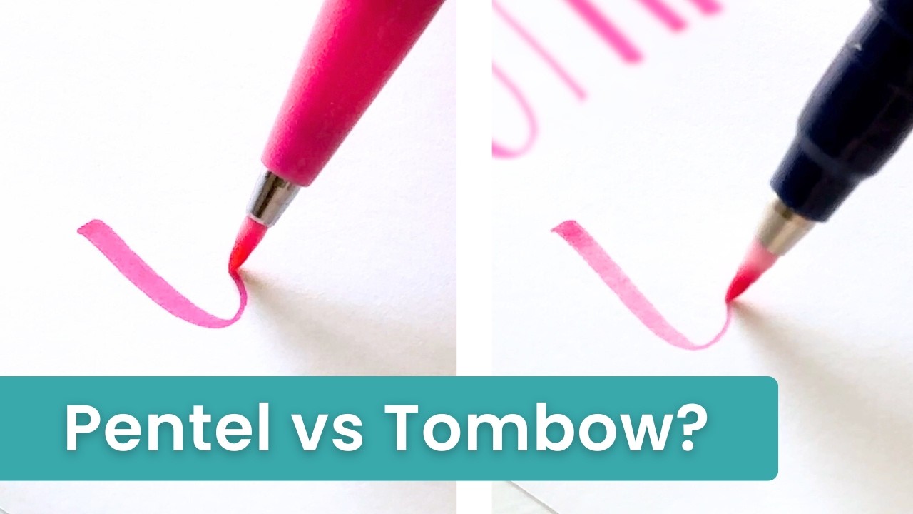 What you should know about Pentel vs Tombow Fudenosuke brush pens