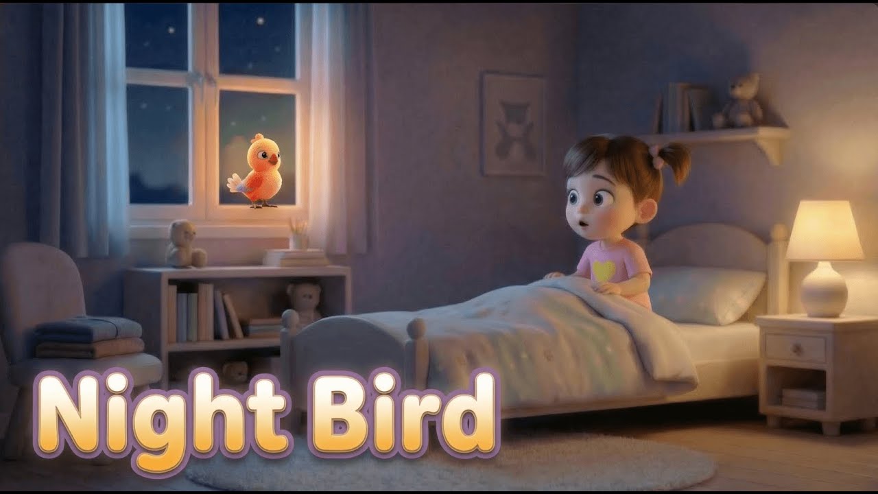 Azee and the Night Bird | Calm Bedtime Story for Kids 🌙