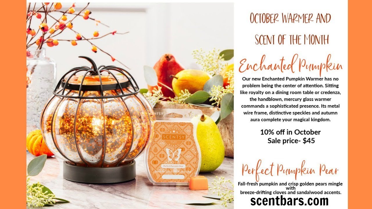 Scentsy October 2019 Warmer|Scent of the Month Unboxing Enchanted Pumpkin & Perfect Pumpkin Pear