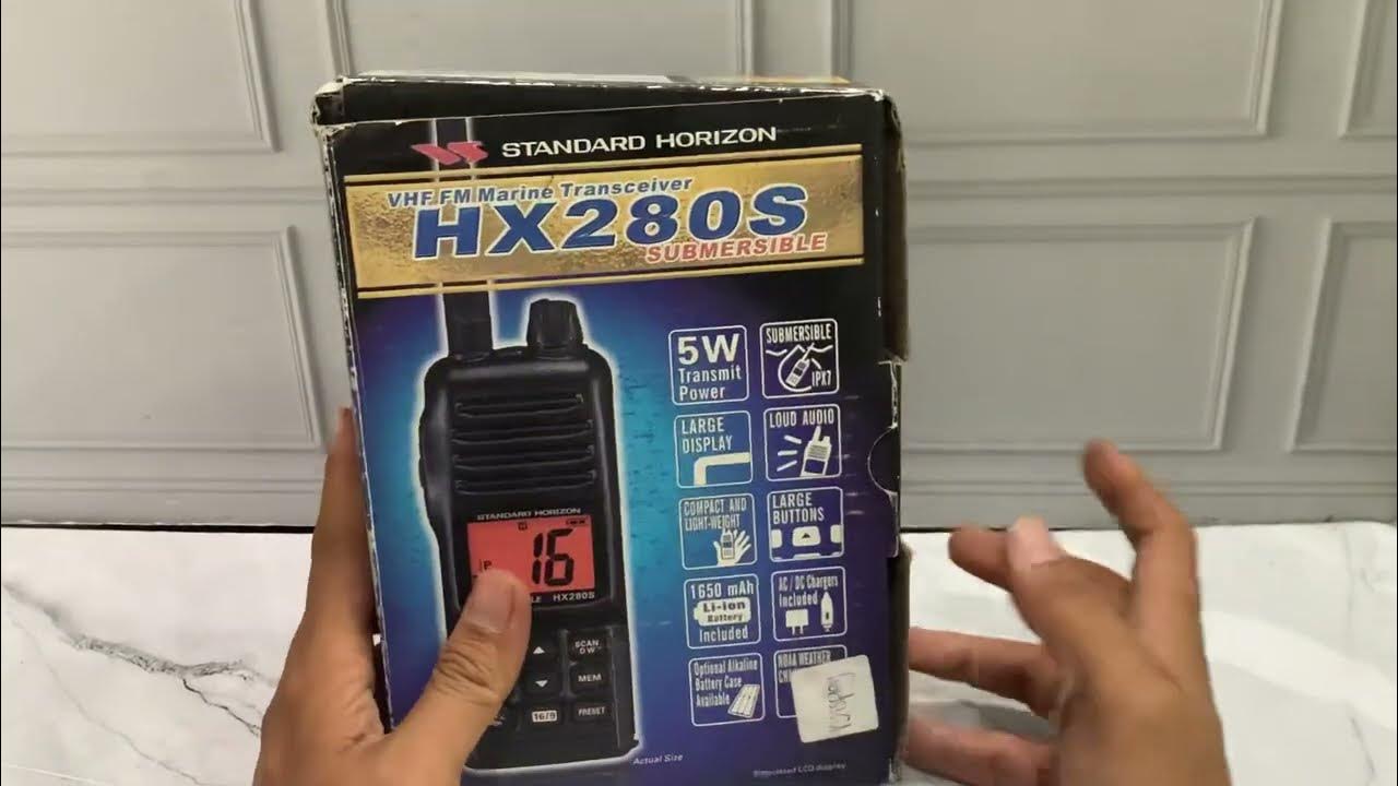 Review Ht Marine Standard Horizon HX280S submersible YouTube