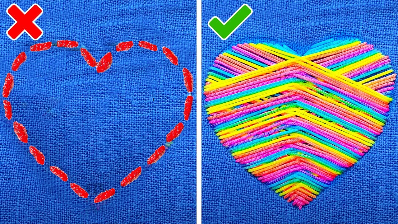 EASY SEWING TUTORIALS || Hand Sewing Hacks, Embroidery, Clothes Repair & Many More!