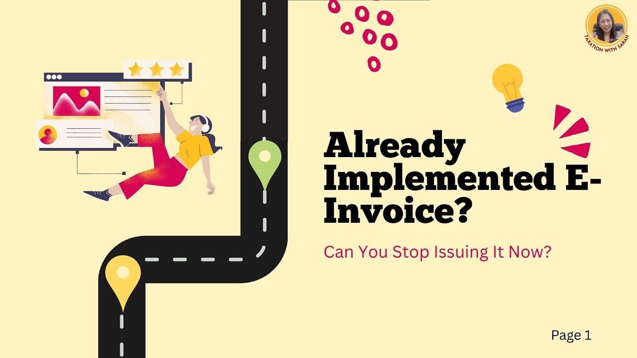 Already implemented e-Invoice? Can you stop now?