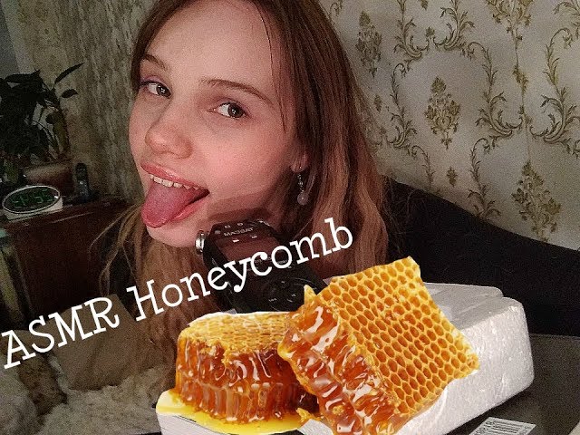 АСМР ИТИНГ МЕДОВЫЕ СОТЫ, ПОЕДАНИЕ МЕД В СОТАХ *Шепот* / ASMR EATING RAW HONEYCOMB *WHISPER* Mukbang