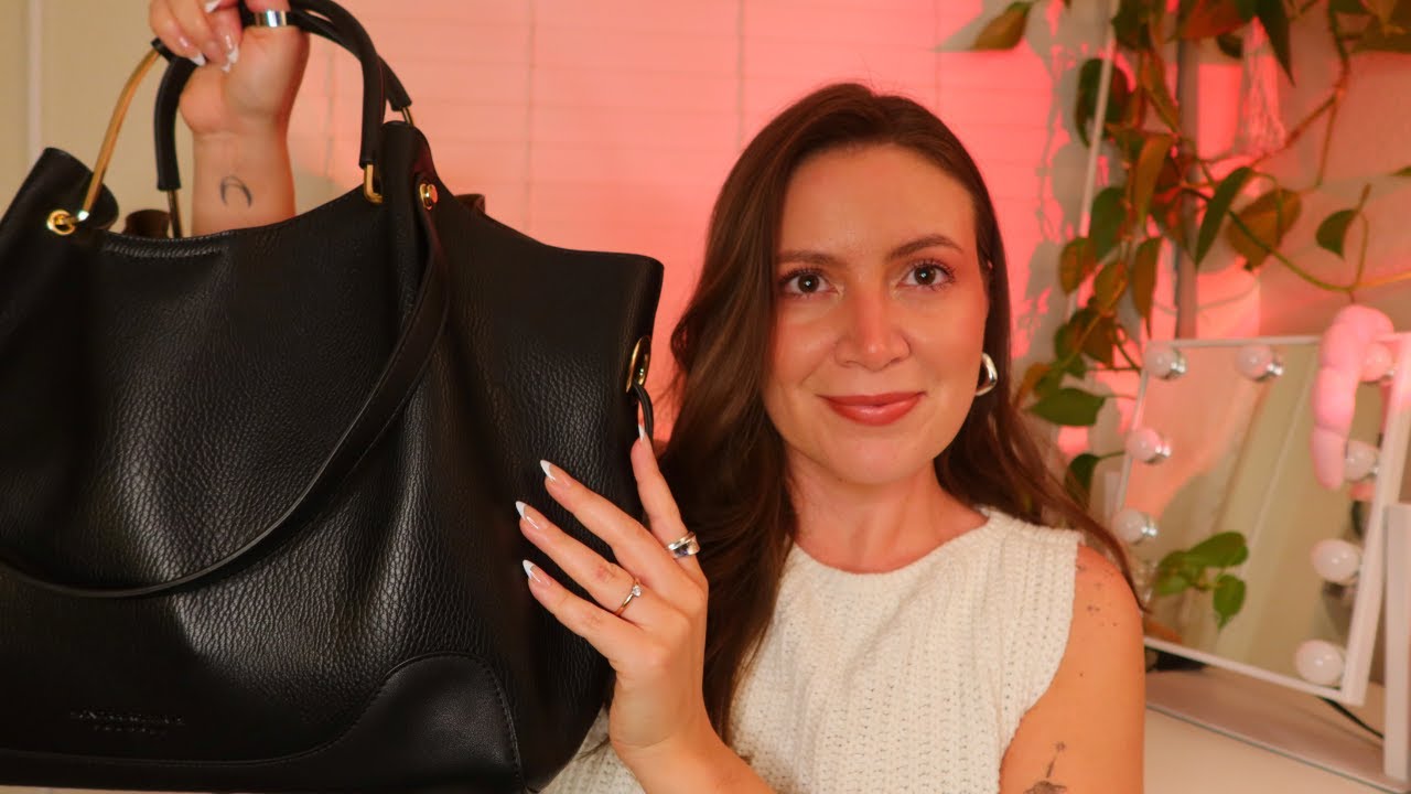 ASMR What’s In My Fall Work Bag 🍁👜 Soft Spoken 👜 Rummaging & Relaxing Sounds