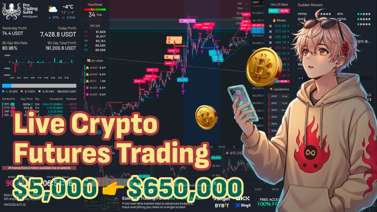 Live Crypto Futures Trading | Short & Hedge Strategy 🚀 Market Trends Today
