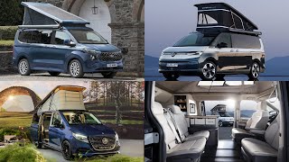 2024 VW T7 California vs Mercedes Benz Vclass Marco Polo vs Ford Transit Nugget  the camper fight!