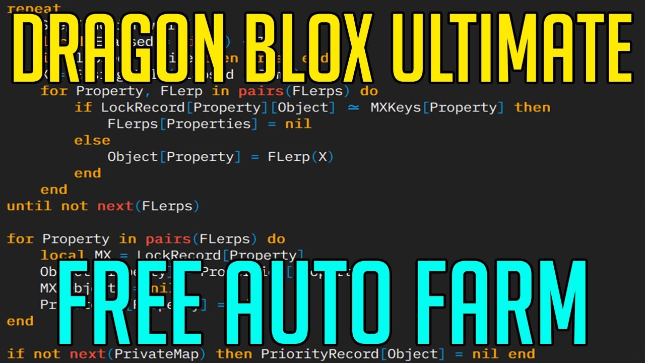 Dragon Blox Ultimate Hack Script Free Auto Farm Unlimited Xp Youtube - dragon ball ultimate roblox script pastebin