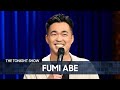 Fumi abe standup learning japanese from a textbook millennials dont have money  tonight show