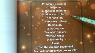Hobby poem 8th std English unit 2