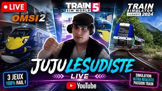 🔥 Enfin le Week-End ! LIVE OMSI 2 | TSW 5 | Train simulator Classic 2024 | EN 1080P | JujuLeSudiste